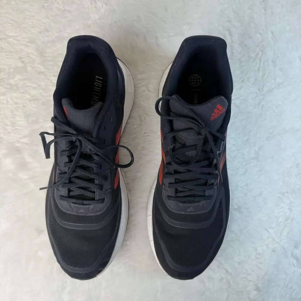 Adidas Duramo 10 Men's Running Shoes - Legend Ink / Vivid Red - Size 11 1/2
